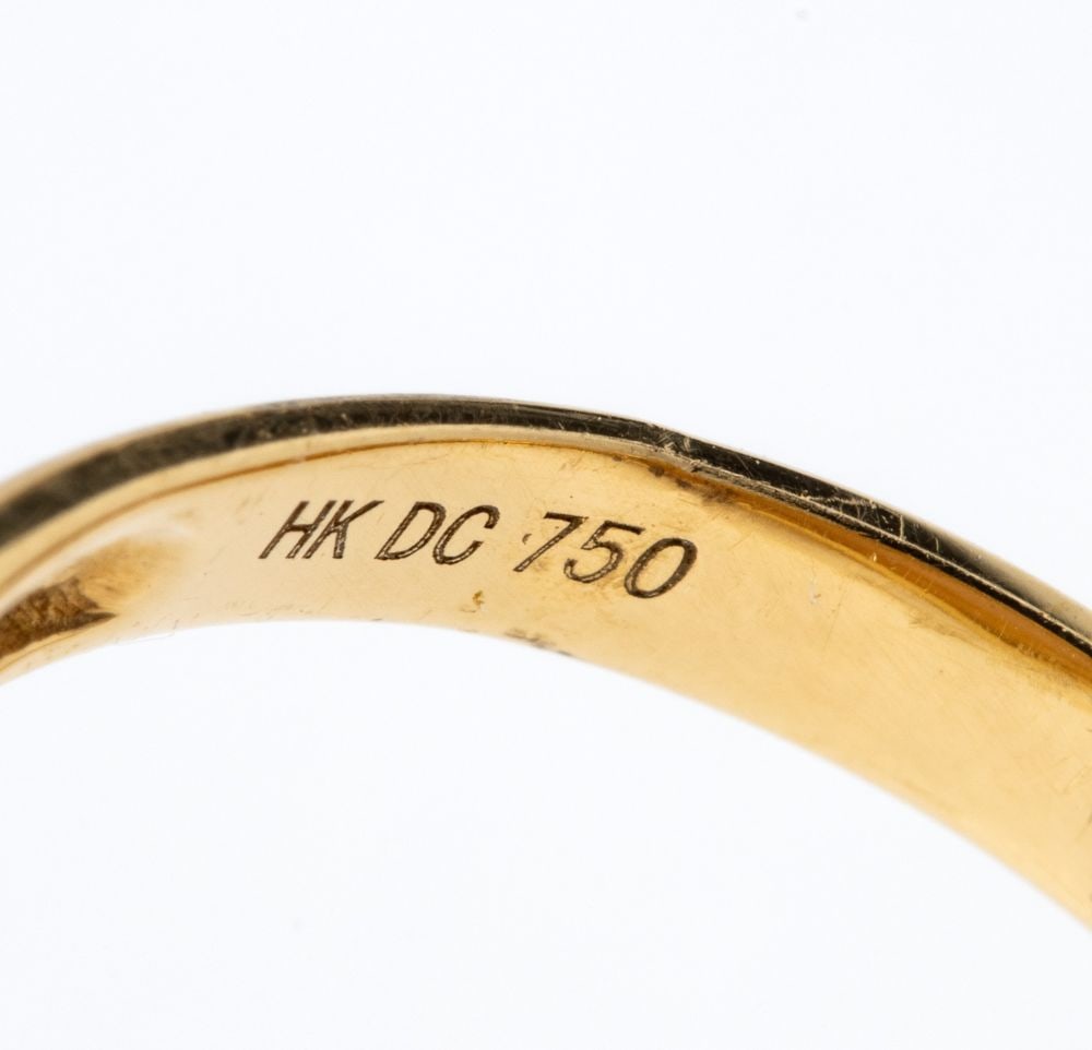 Opal diamond gold ring - 5