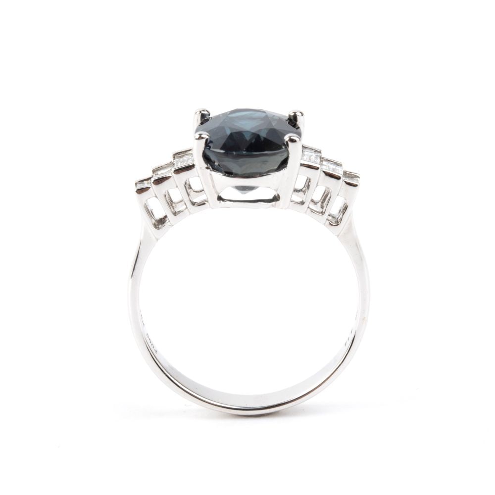 Blue sapphire diamondgold ring - 2