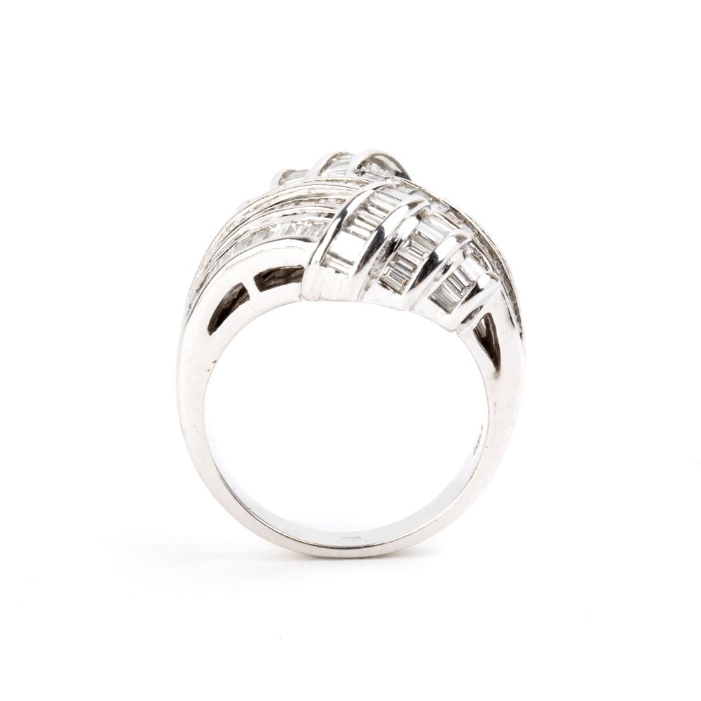 Diamond gold band ring - 2
