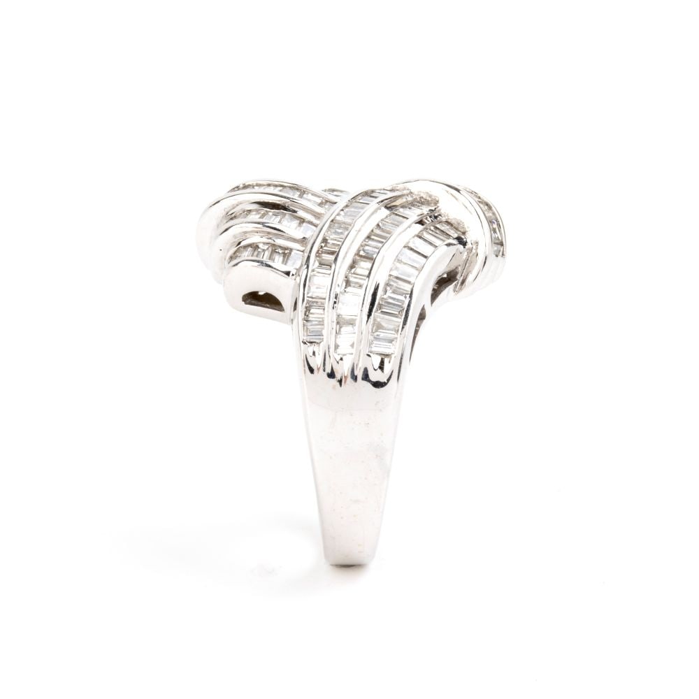 Diamond gold band ring - 3
