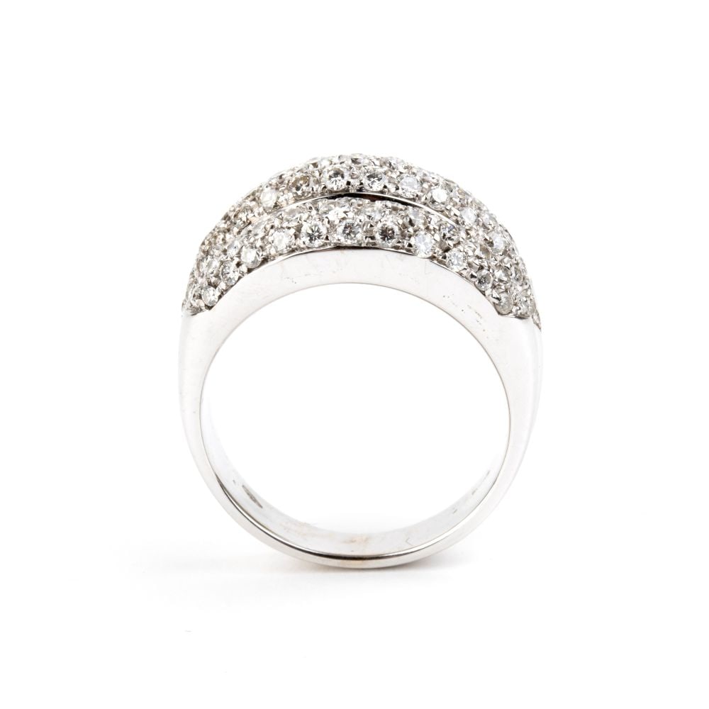 Diamond gold band ring - 2