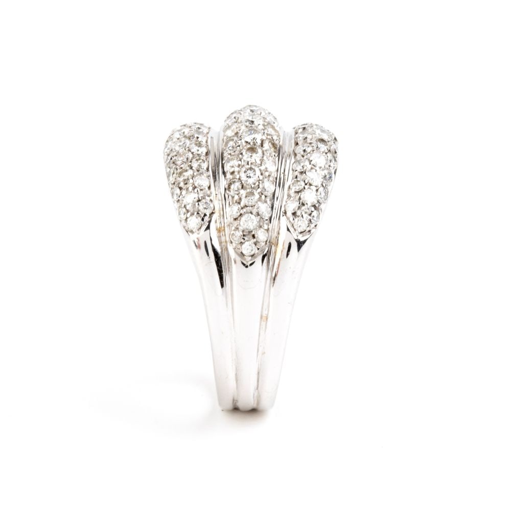 Diamond gold band ring - 3