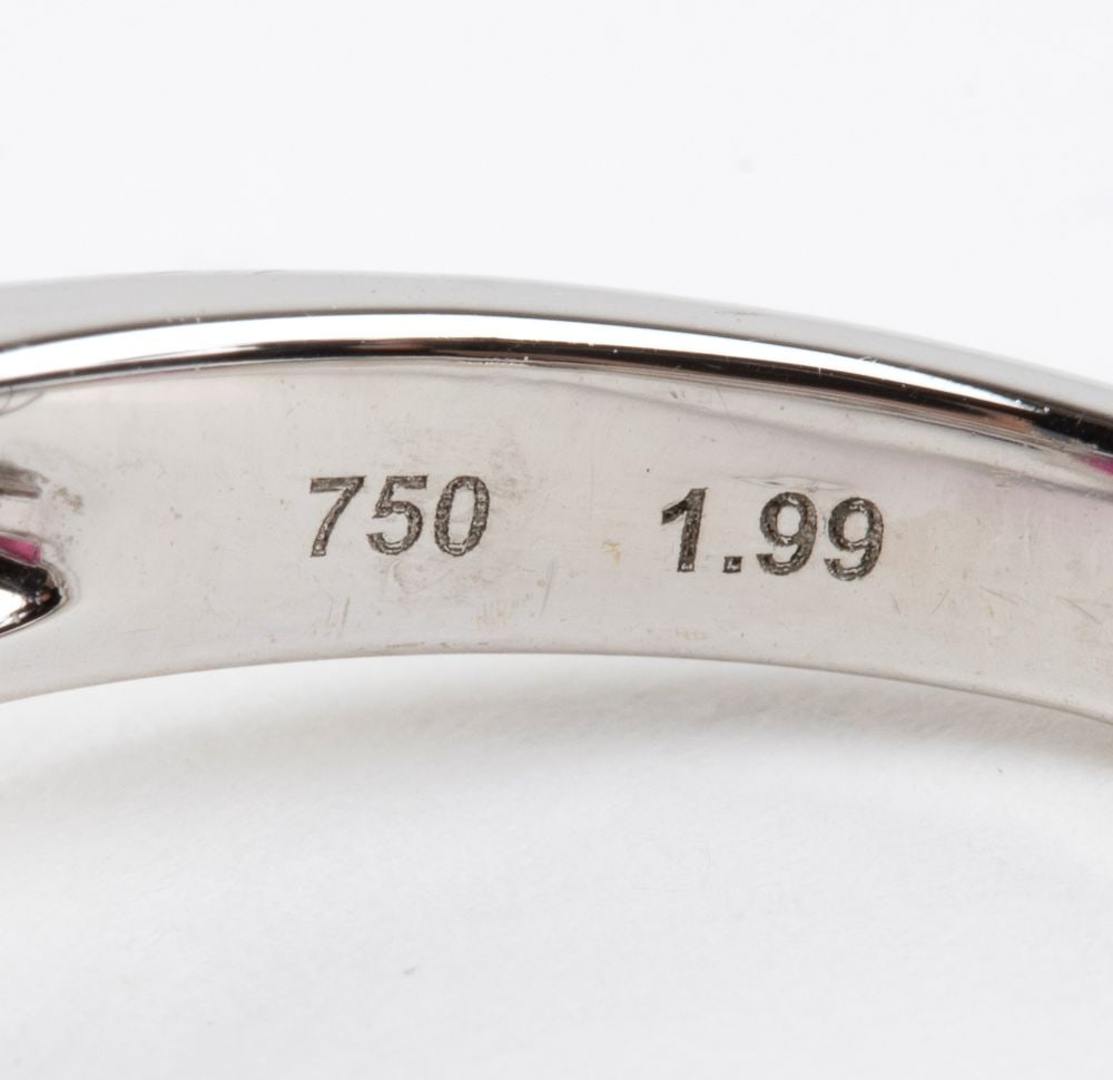 Ruby diamond gold ring - 6