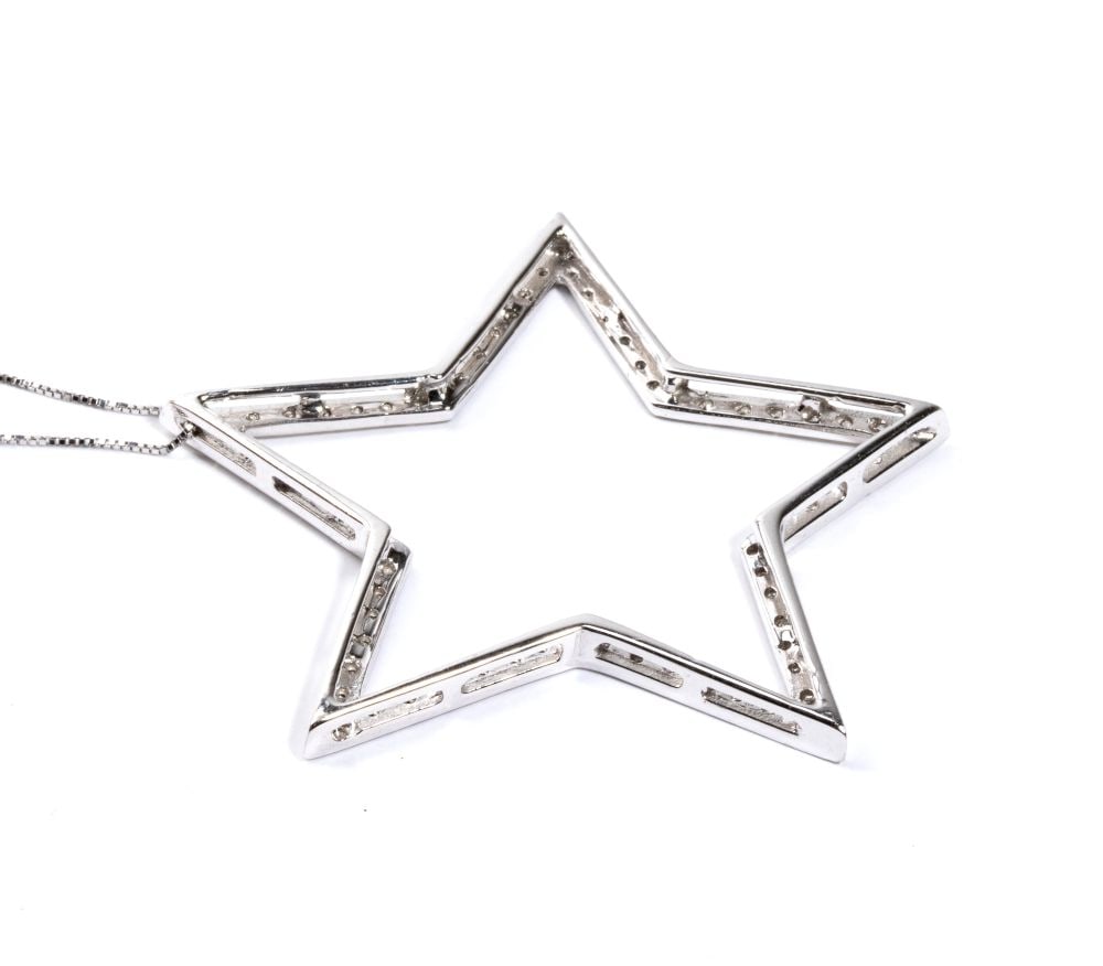 Diamond gold pendant - 4