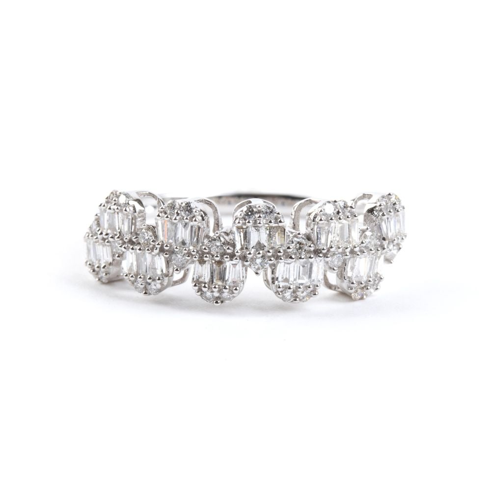 Diamond gold ring - 4