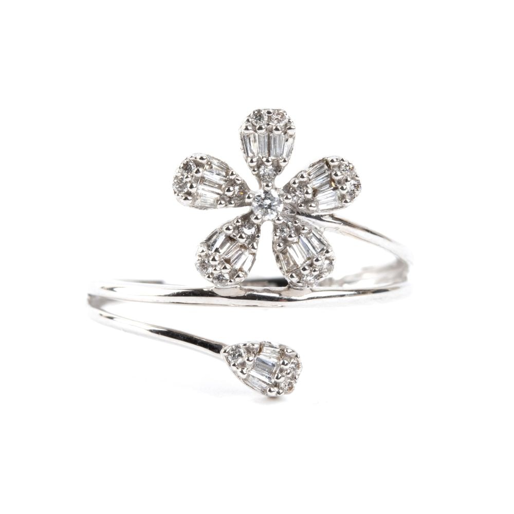 Diamond gold ring - 4