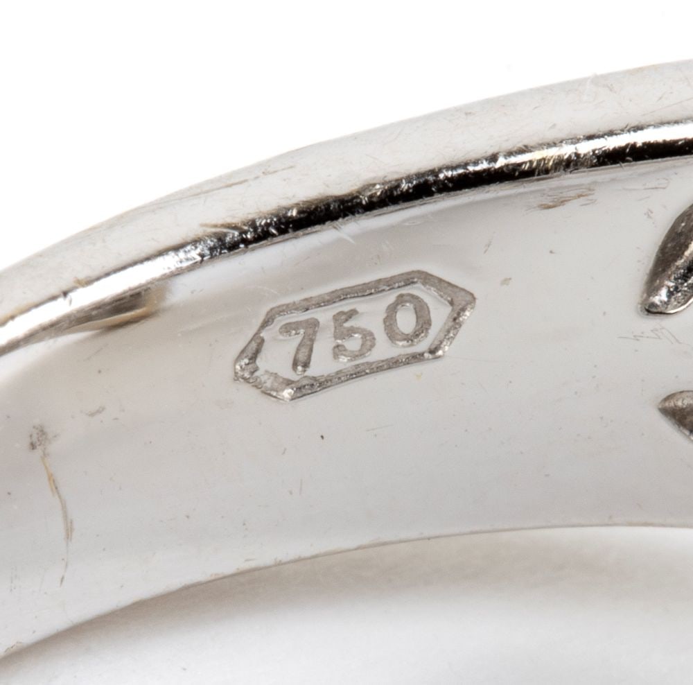 Diamond gold ring - 5