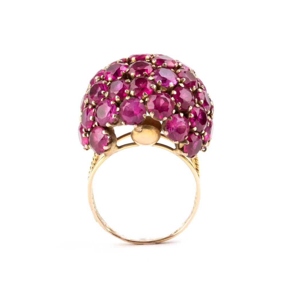 Ruby gold ring - 2