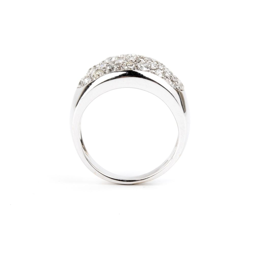 Diamond gold band ring - 2