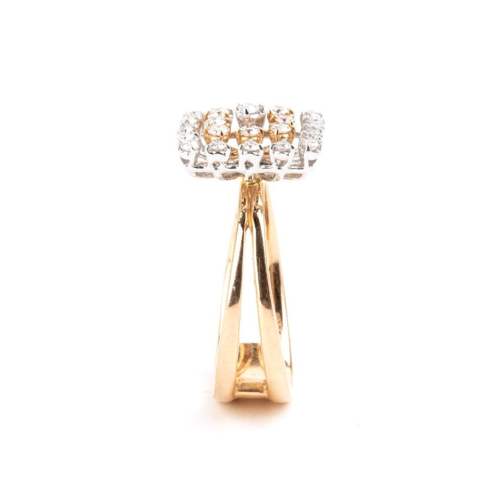 Diamond gold ring - 3