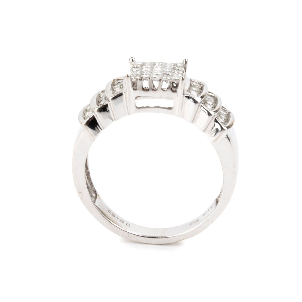 Diamond gold band ring - 2