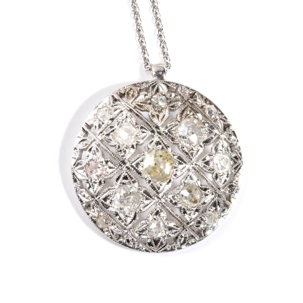 Diamond gold pendant - 2