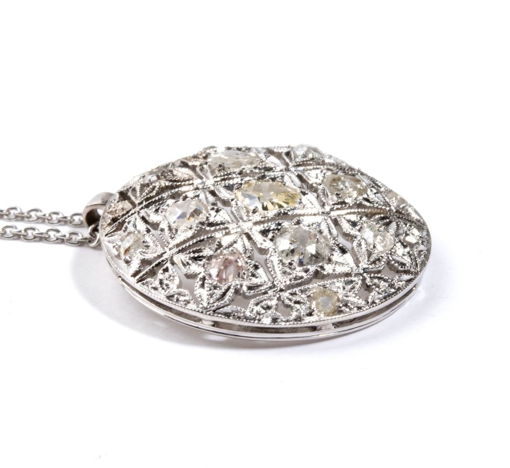 Diamond gold pendant - 3
