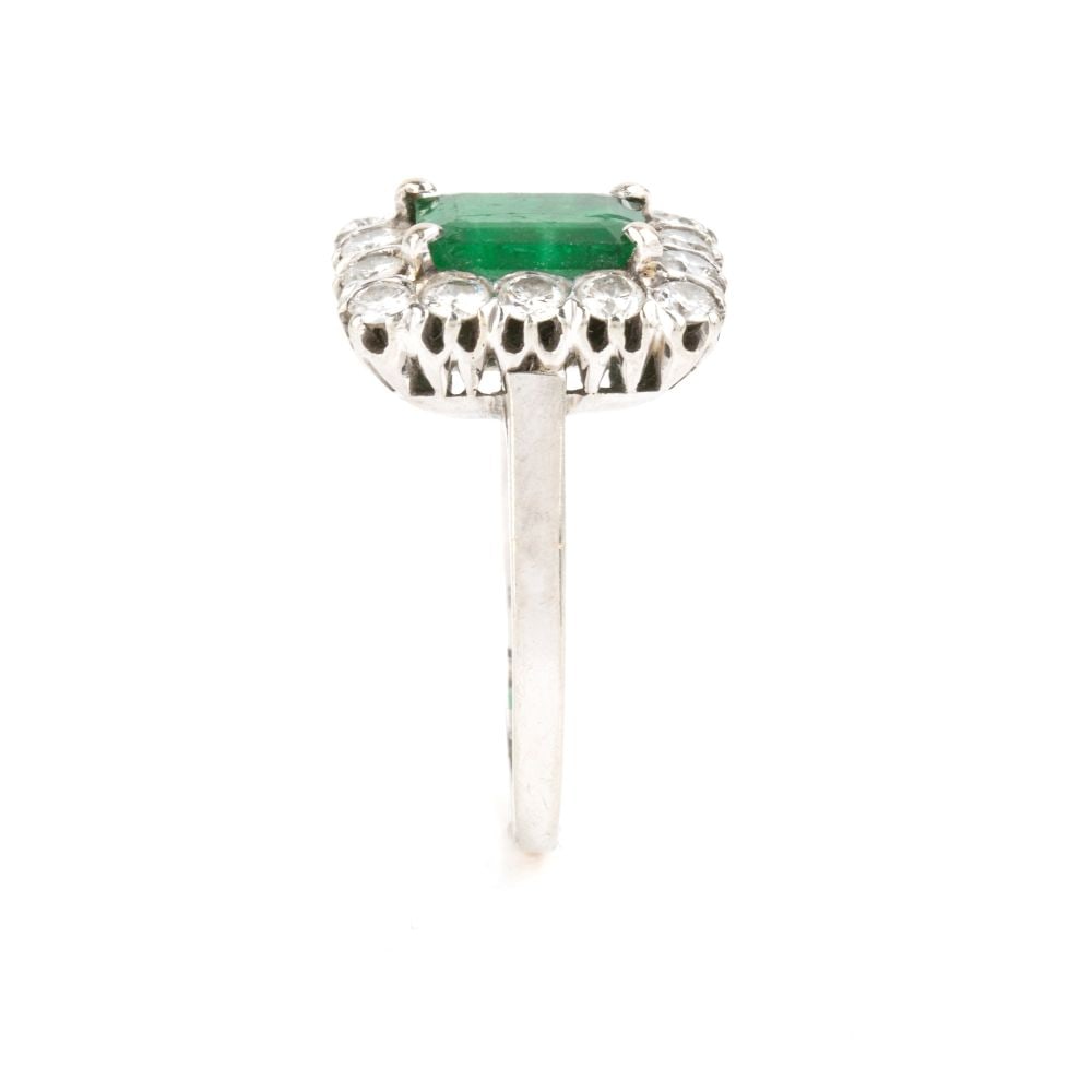 Emerald diamond godl ring - 3