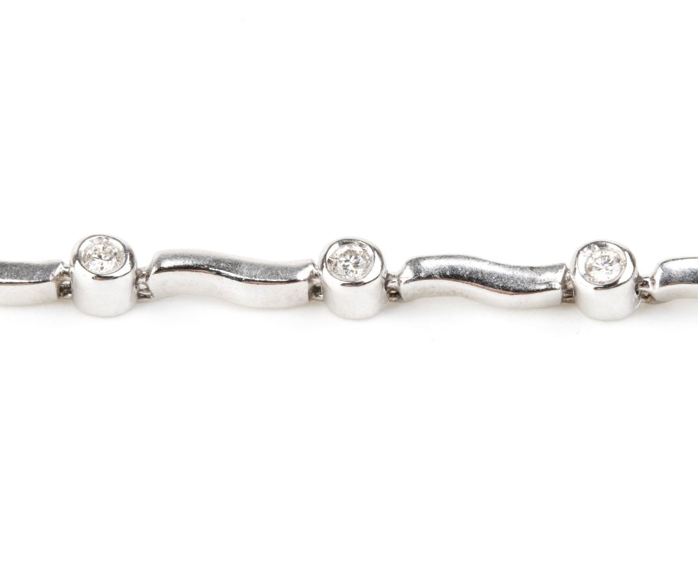 Diamond gold bracelet - 2