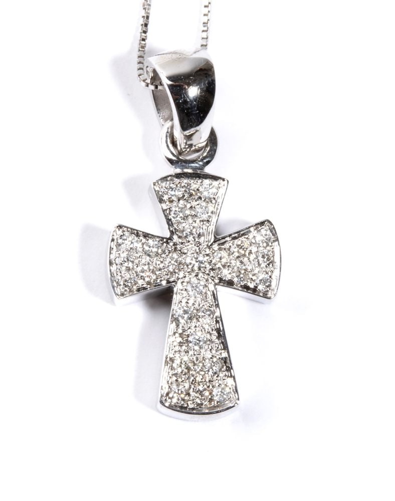 Diamond gold pendant - 2