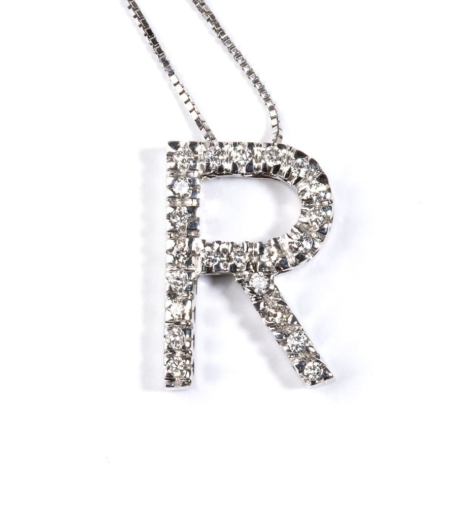 Diamond gold pendant - 2