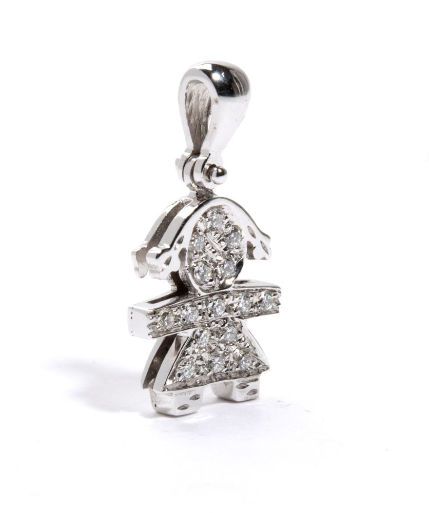 Diamond gold pendant - 2