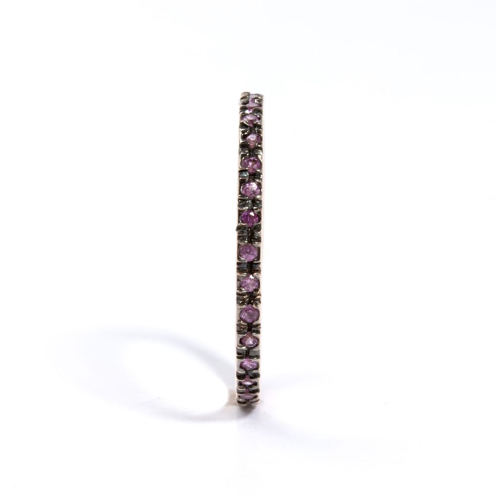 Pink sapphire gold ring - 3