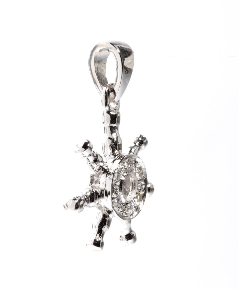 Diamond gold pendant - 2