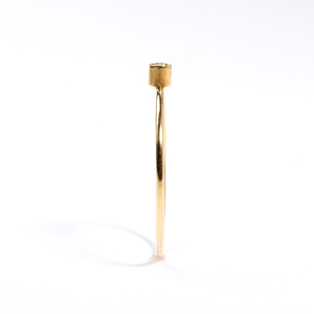 Gold diamond ring - 2