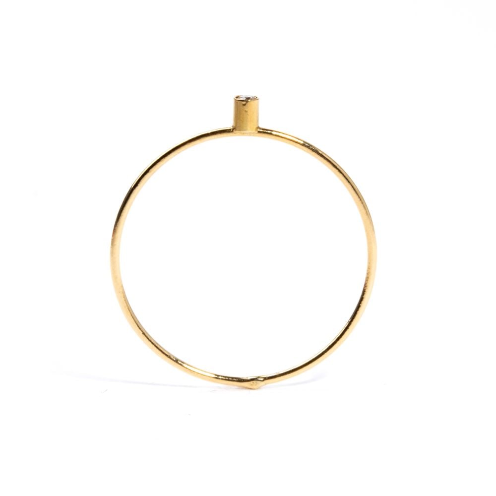 Diamond gold ring - 2