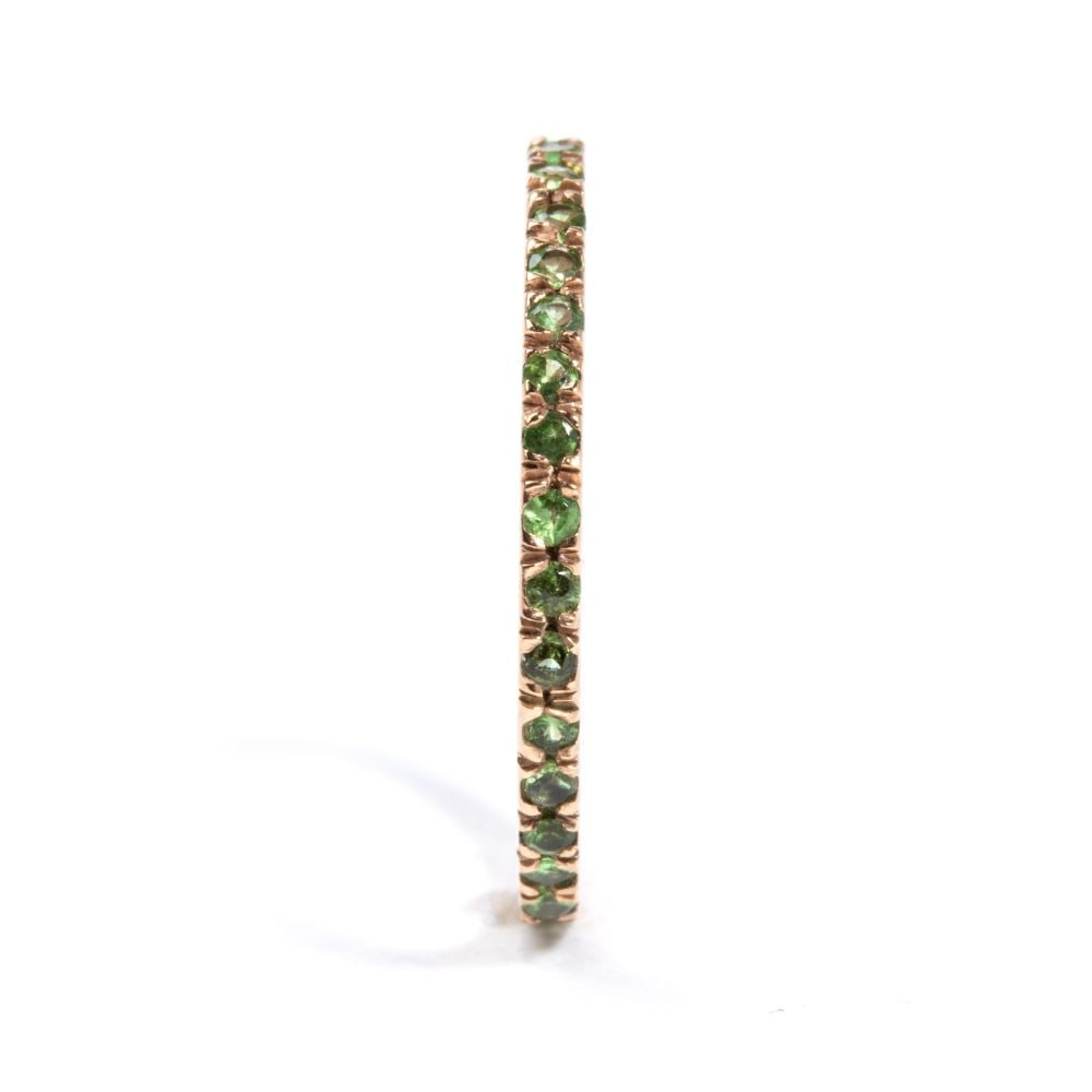 Tsavorite gold ring - 3