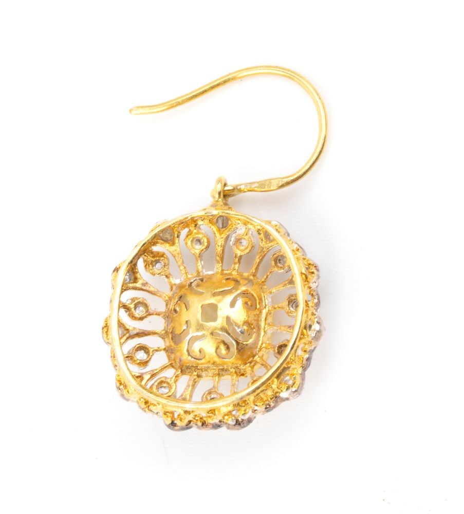 Opal diamond gilded silver - 3
