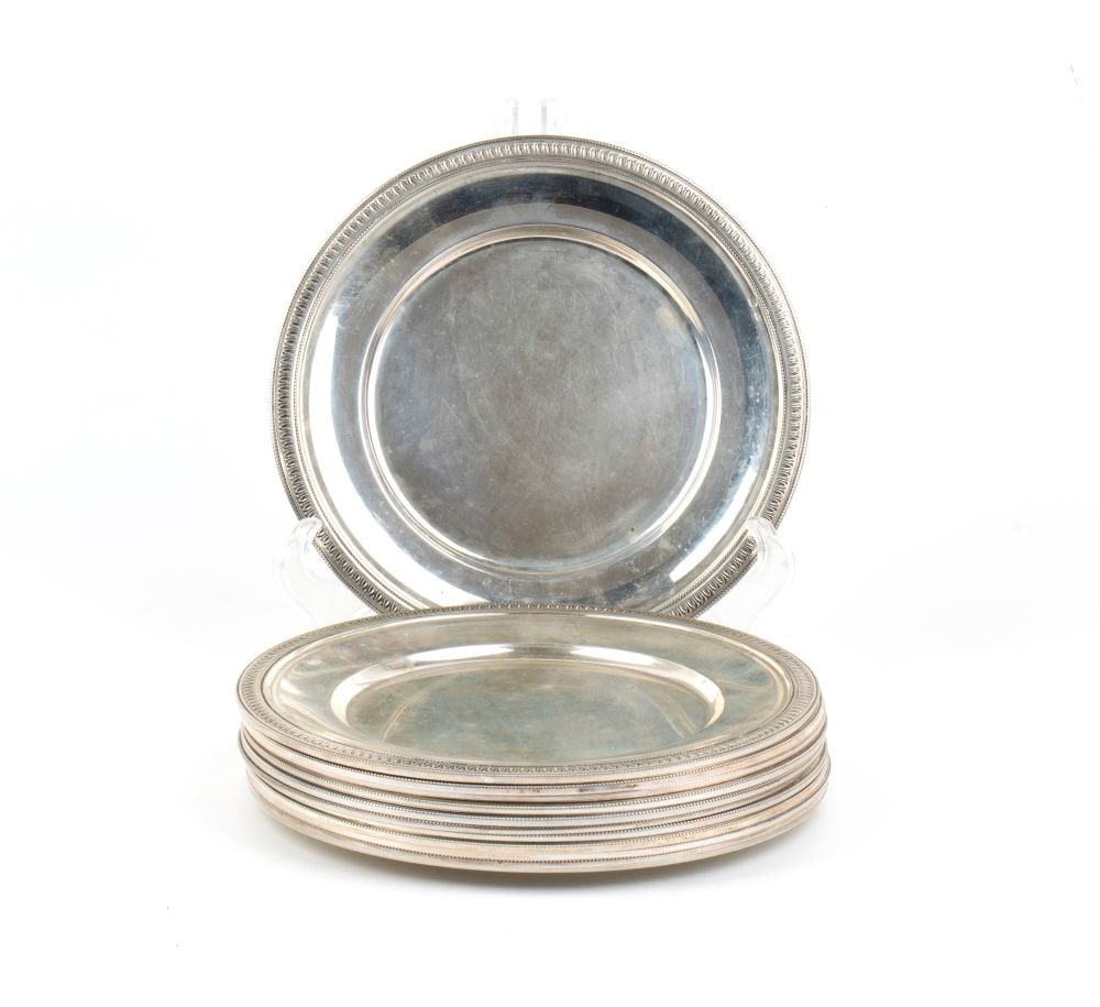 Set of 12 silver placemats (1 of 3)