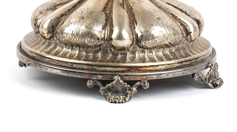 Italian solid silver vase - 5