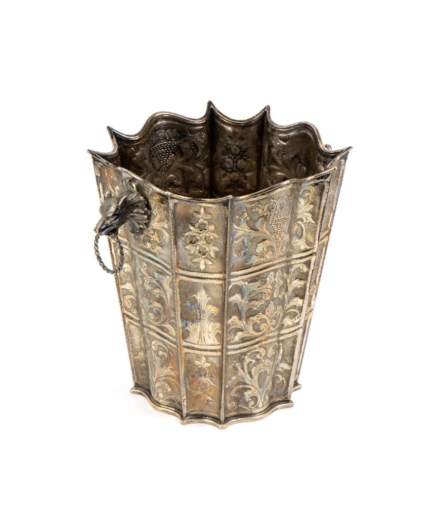 Italian solid silver champagne bucket - 2