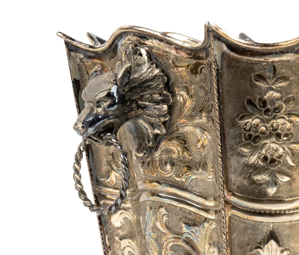 Italian solid silver champagne bucket - 3