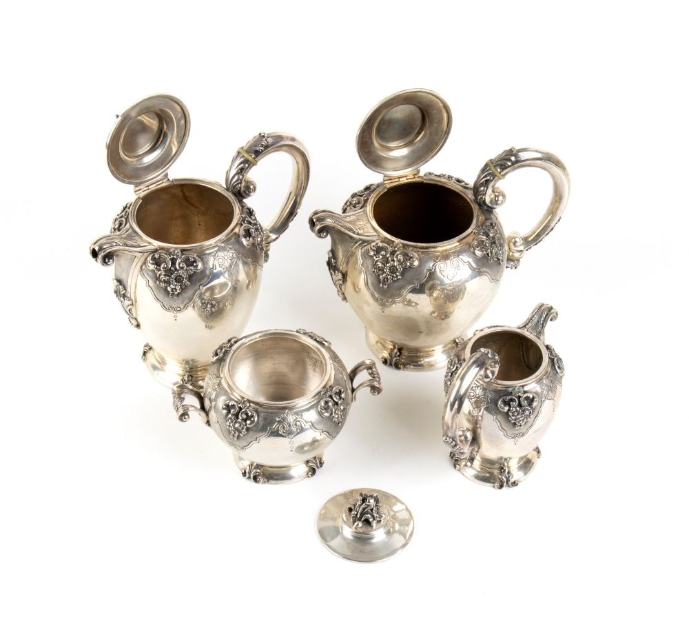 FASSI ARNO Italian solid silver tea and coffee set - 2