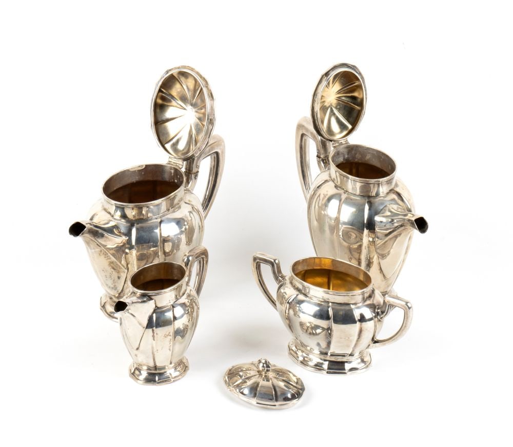 Italian solid silver tea and coffee set - 2