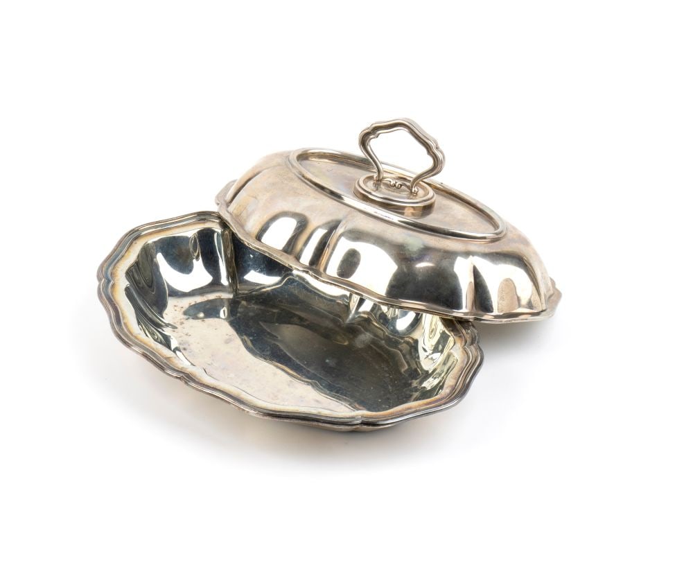 Italian solid silver entrée dish - 3