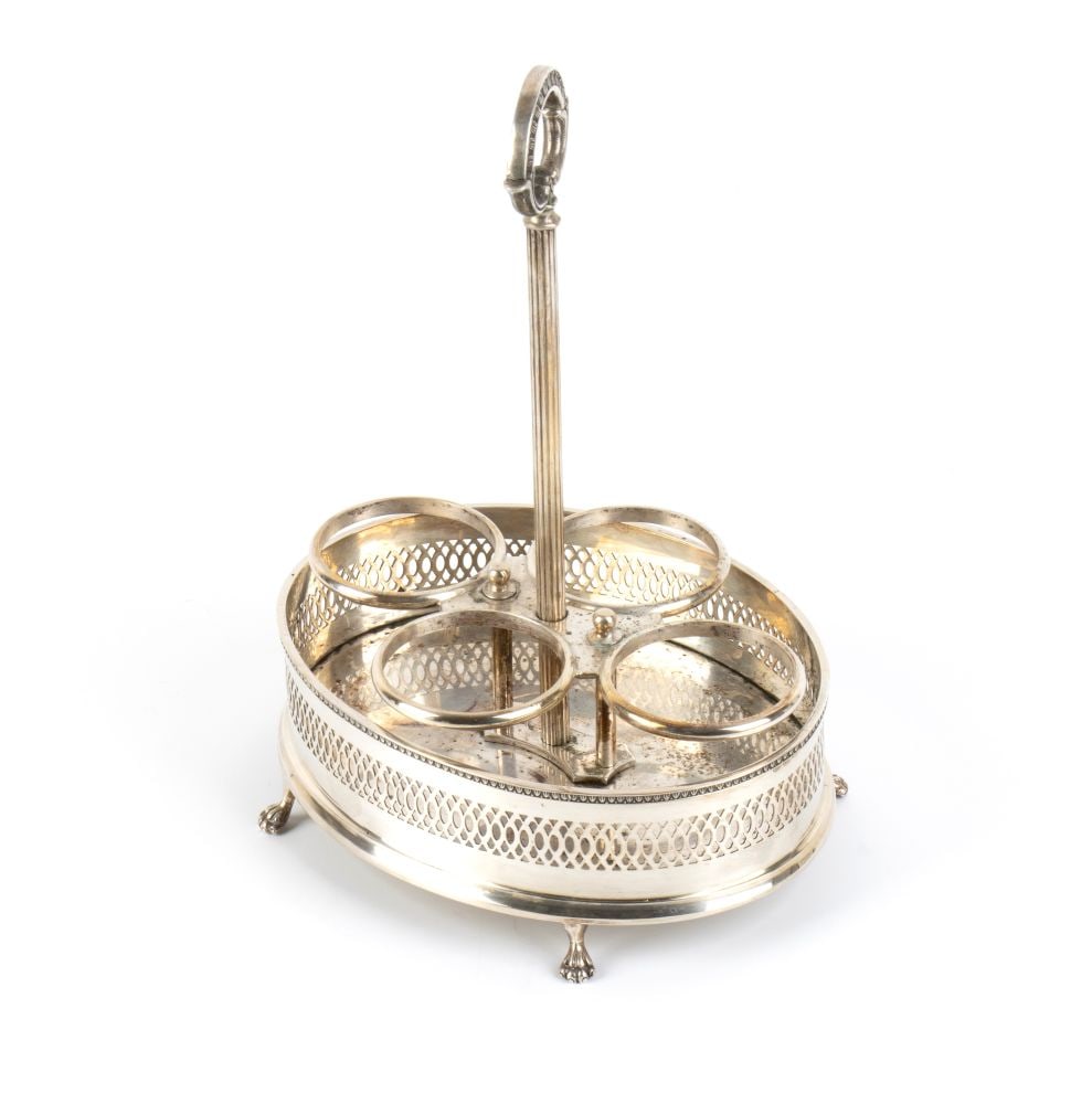 PETRUZZI E BRANCA Italian solid silver cruet set - 3
