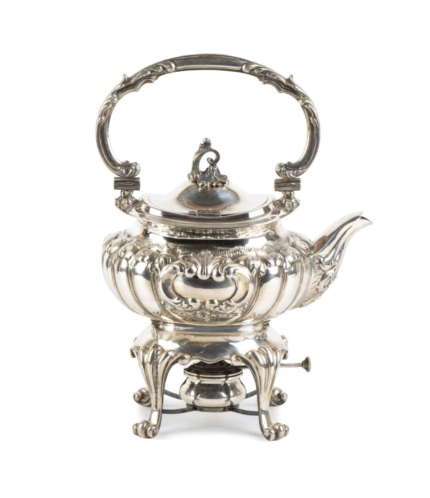 Italian solid silver tea kettle (1 of 4)