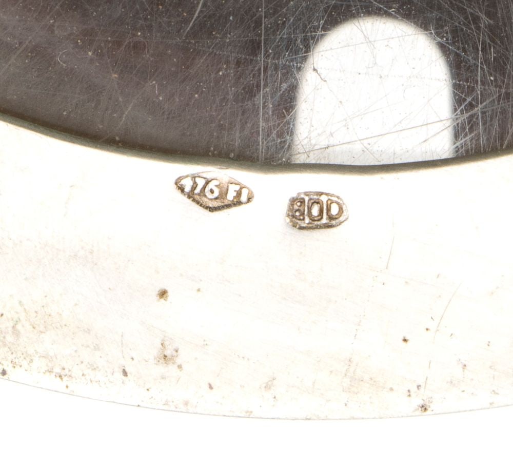 Italian solid silver cheese dish - 3