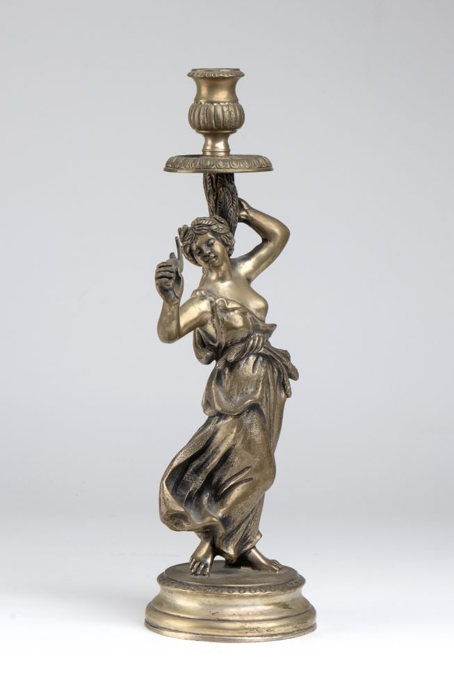 Italian solid silver candlestick - 2
