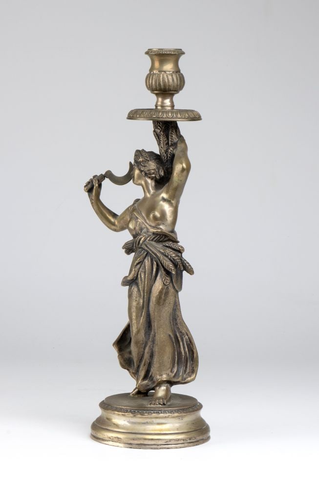 Italian solid silver candlestick - 4