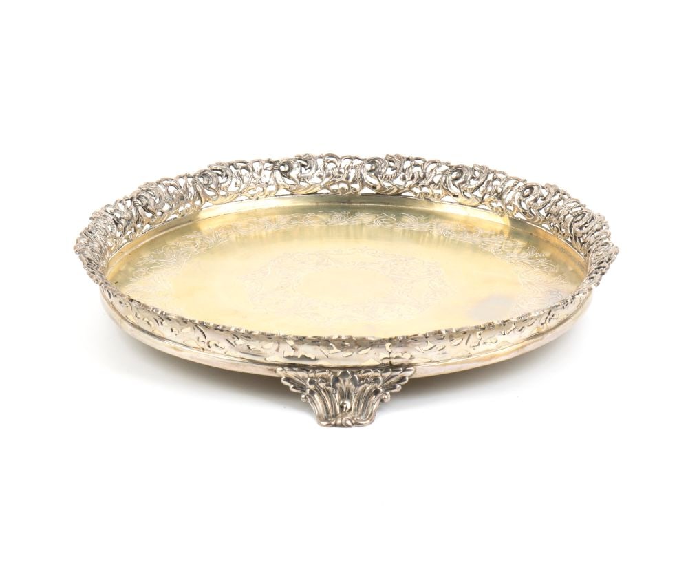 Portuguese solid ilver salver (1 of 5)