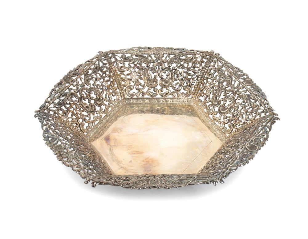 Solid silver Spanish basket - 2