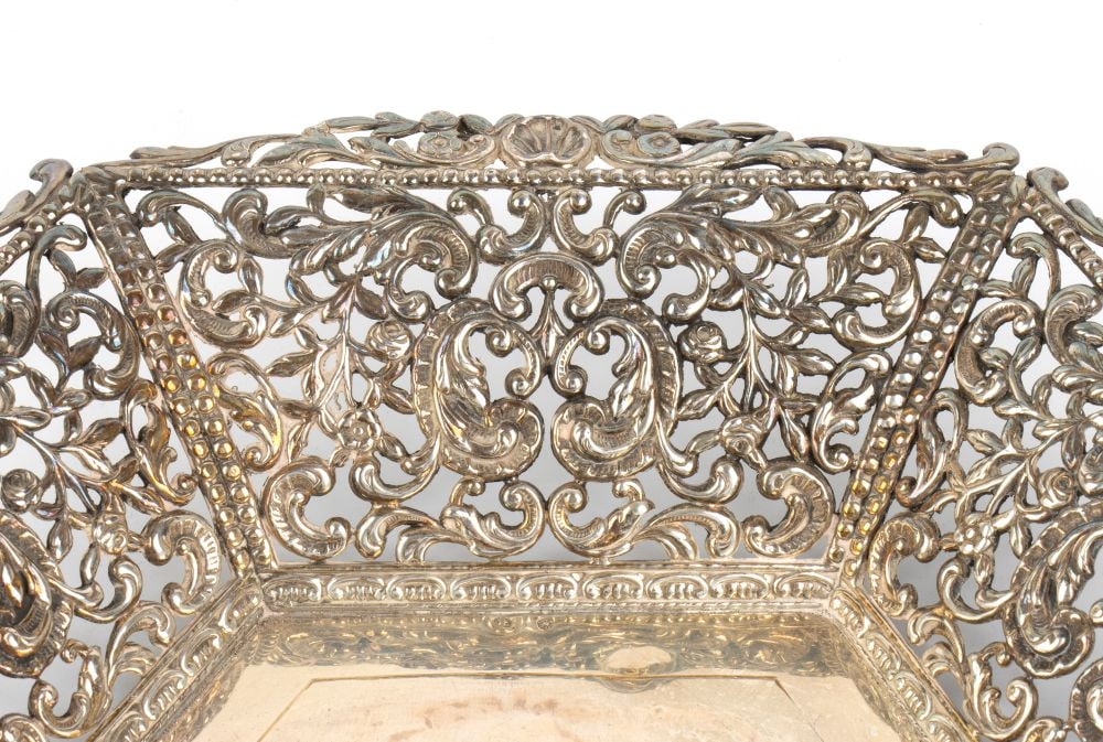Solid silver Spanish basket - 3