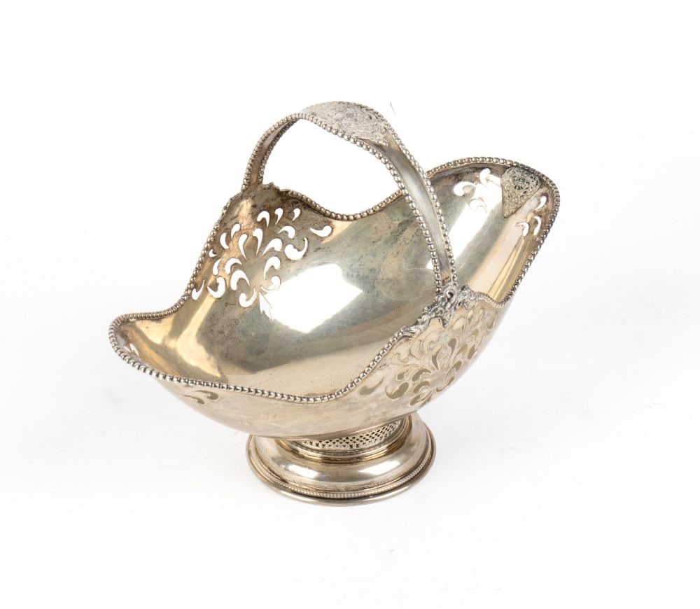 Italian solid silver basket - 2