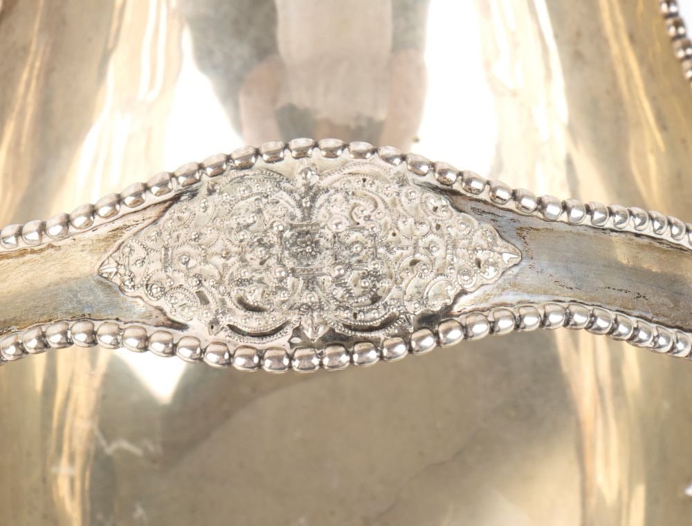 Italian solid silver basket - 5