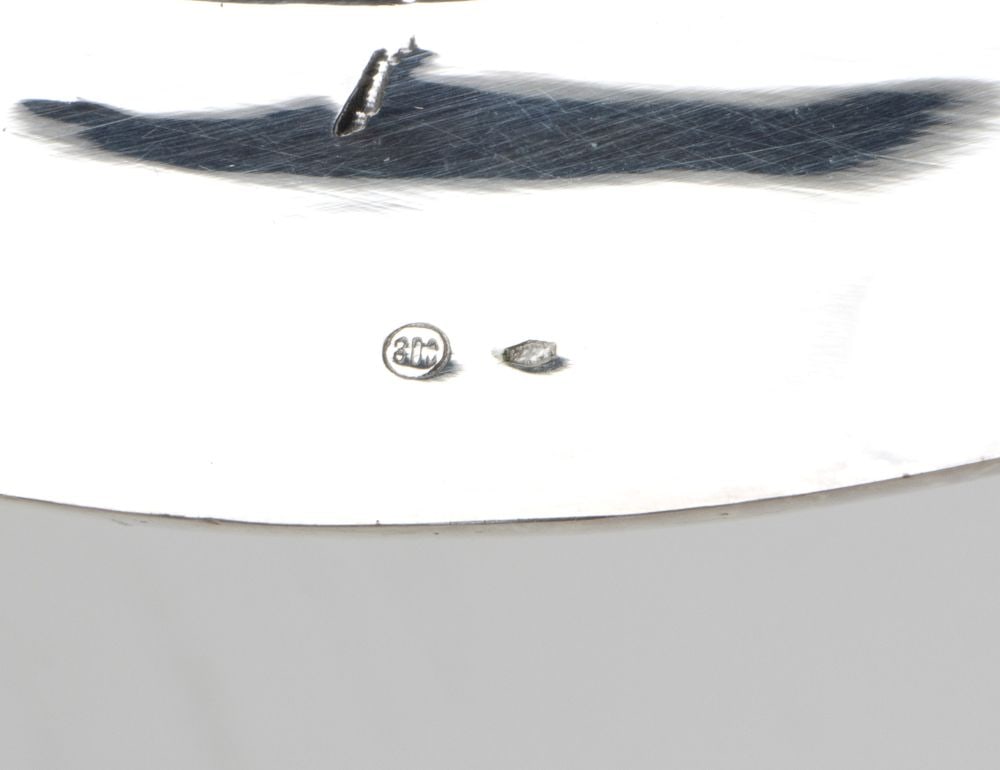 Italian solid silver tray - 4
