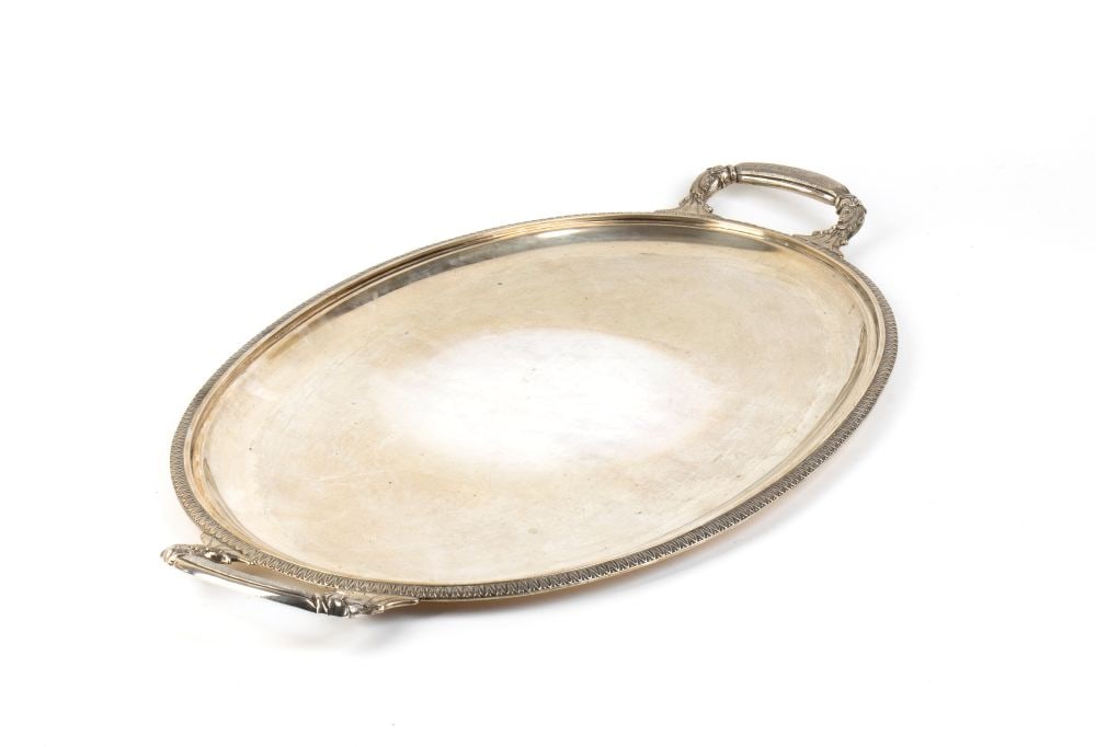 FRATELLI LEONE Italian solid silver tray - 2