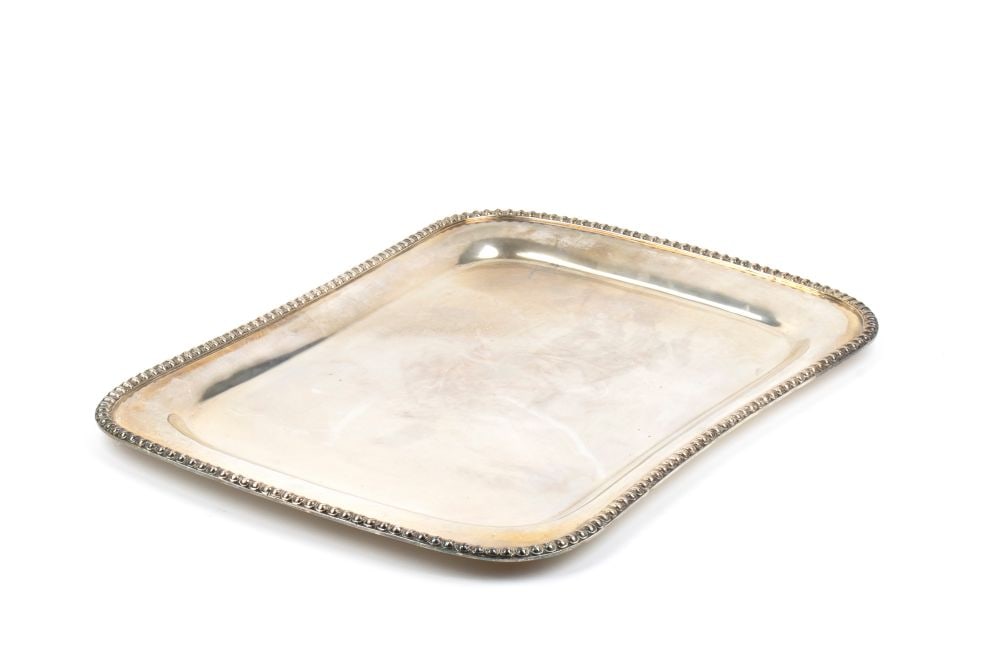 Italian solid silver tray - 2