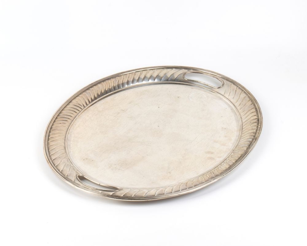 Italian solid silver tray - 2