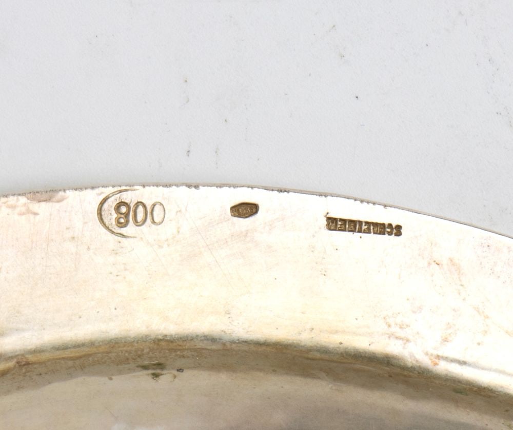 MANLIO SCHREIBER Italian solid silver tray - 3